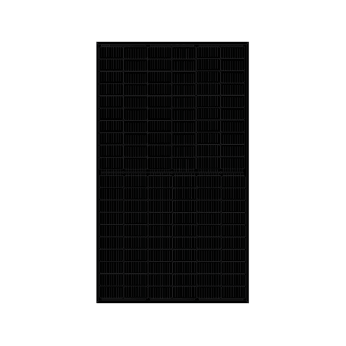 All-black solar panel front view