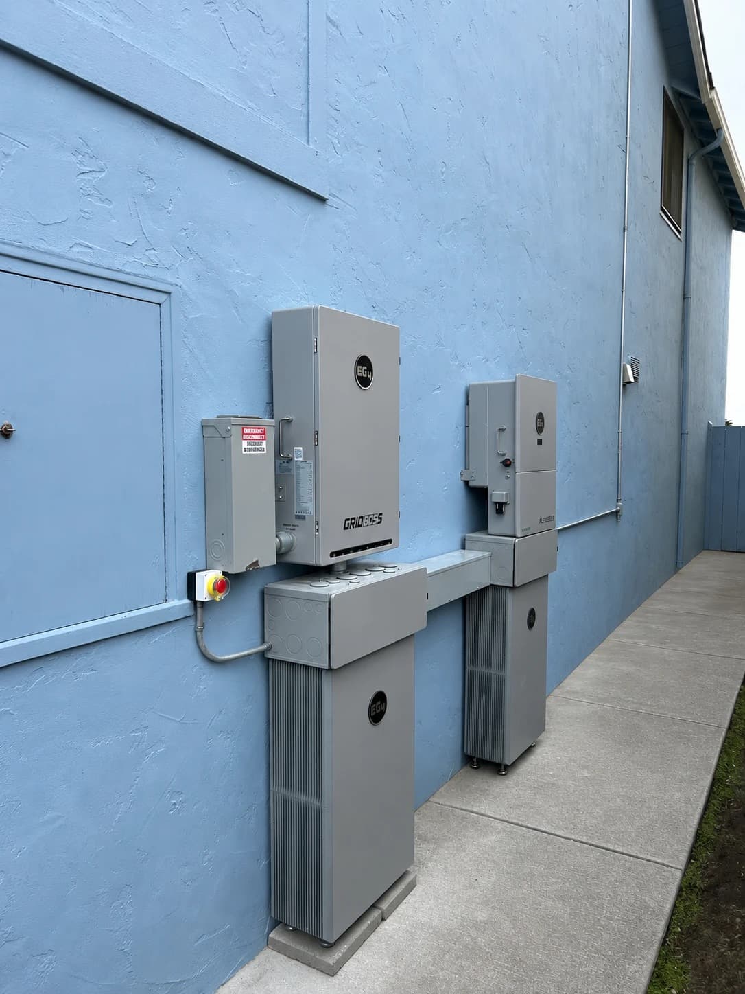 Permitted EG4 FlexBoss 21 with two batteries on a Pacifica home